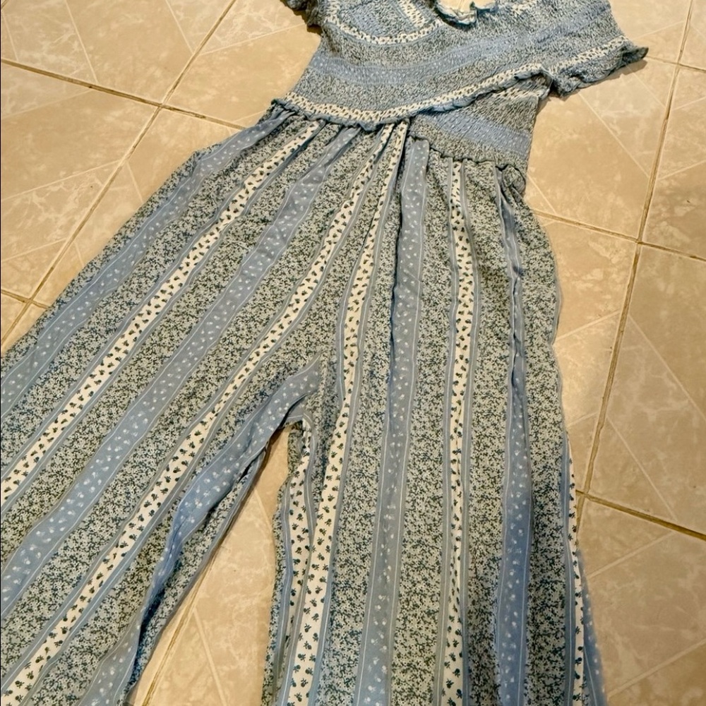 🆕 Japna Surplice Smocked Wide Leg Jumpsuit - Picture 9 of 12
